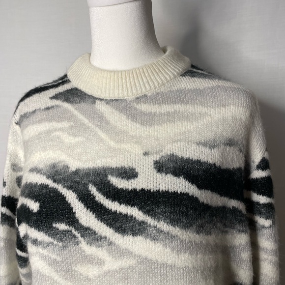 A New Day Grey, Black, Cream Color Sweater Size Small - Picture 3 of 6